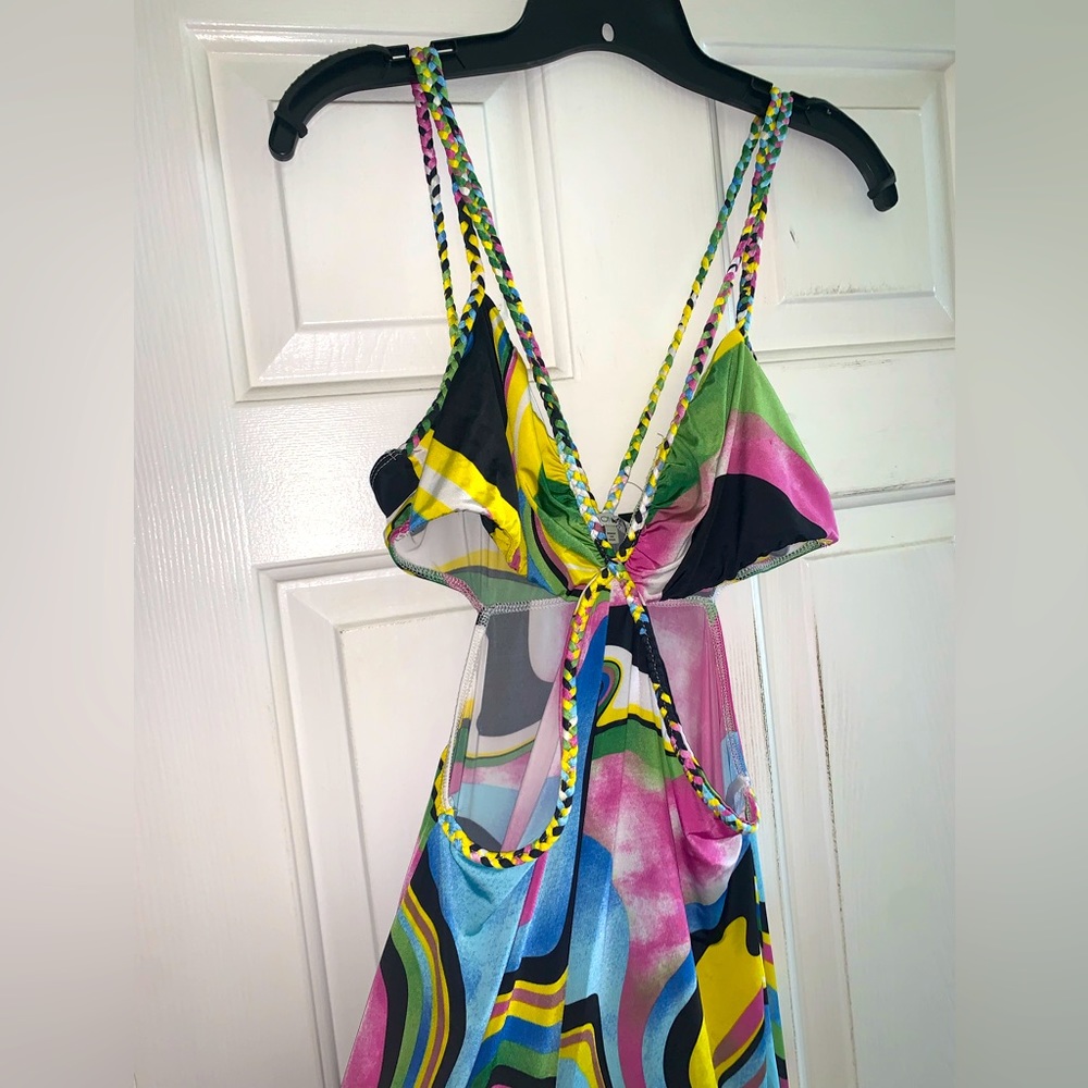 Brand new w/ tags Multicolored Fashion Nova one piece jumpsuit 🍭🍭🍭 Sz: XL